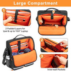 samdew Large Wheelchair Bag to Hang on Back, Wheelchair Accessories Backpack for Adult & Senior, Wheelchair Pouch with Medicine Storage Insulation Pocket & Shoulder Strap, Bag Only