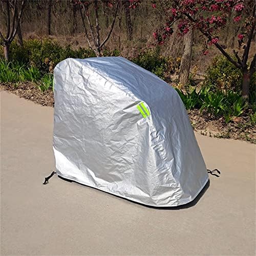 Wheelchair Cover Waterproof Thickened Velvet Lining,Outdoor Mobility Scooter Covers,Travel Storage Power Electric Wheelchair Accessories with Free Carrying Bag (Silver)