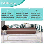 Bed Rails Foam Wedge for Elderly Adults Bed Rail Padding Railings Seniors Assist Side Rails Safety Guard Hospital Medical Bumpers Cushion Covers Pads for Disabled 7" X 11.2" X 34"