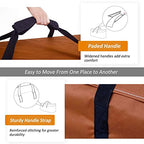 NettyPro Outdoor Patio Cushion Storage Bags Water-Resistant Large Storage Bag with Zipper and Handle for Patio Furniture Cushion Christmas Tree 7.5 Ft, 50 x 15 x 25 Inch, Brown