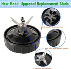 7 Fins Blender Blade Compatible with Ninja BN401 BN751 BN801 BL480-30, Ninja Blender Replacement Parts for Auto iQ BL682-30 BL642-30 BL687CO-30 BL482-30 Extractor Blade Assembly