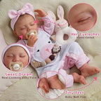 BABESIDE Lifelike Reborn Baby Dolls - 20-Inch Sweet Smile Realistic-Newborn Baby Dolls Full Body Vinyl Sleeping Baby Girl Real Life Baby Dolls with Toy Accessories Gift Set for Kids