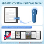 SK SYUKUYU Page Turner for Kindle Paperwhite Oasis Kobo eReaders Accessories, RF Remote Control Page Turner Clicker for ipad Tablets Reading Novels Comics, Remote Camera and Video Button(Blue)