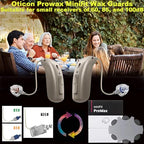 (30-Pcs) Oticon Prowax Minifit Wax Guard Filter Hearing Aid Supplies for Oticon Hearing Aid, Oticon Prowax Minifit Replacement Cleaning Kit Accessory