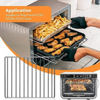 Air Fryer Wire Rack for Ninja Foodi 10 in 1 DT201 DT251 Digital Convection Toaster Oven, 14.5''*11.6'' Stainless Steel Air Fryer Accessories Roasting Steamer Grill Racks Baking Tray Rack