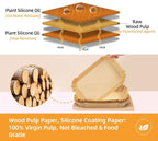 125 PCS Air Fryer Liners Disposable, 11x6 Inch Unbleached Parchment Paper for Ninja Smart XL Air Fryer, Baking Accessories, Safe & Non-Stick Air Fryer Parchment Paper Liners