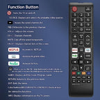 【Pack of 2】 Samsung TV Remote Control Replacement Universal for Smart TV 2010-2023 Models - Works with Samsung LED/LCD/QLED/4K UHD TVs, HDTV Remote with Easy Setup Durable Design