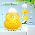 Wasp Trap Outdoor Hanging, Bee Traps Catcher, Wasp Deterrent Killer Insect Catcher, Non-Toxic Reusable Hornet Yellow Jacket Trap (Orange, 2 Pack)