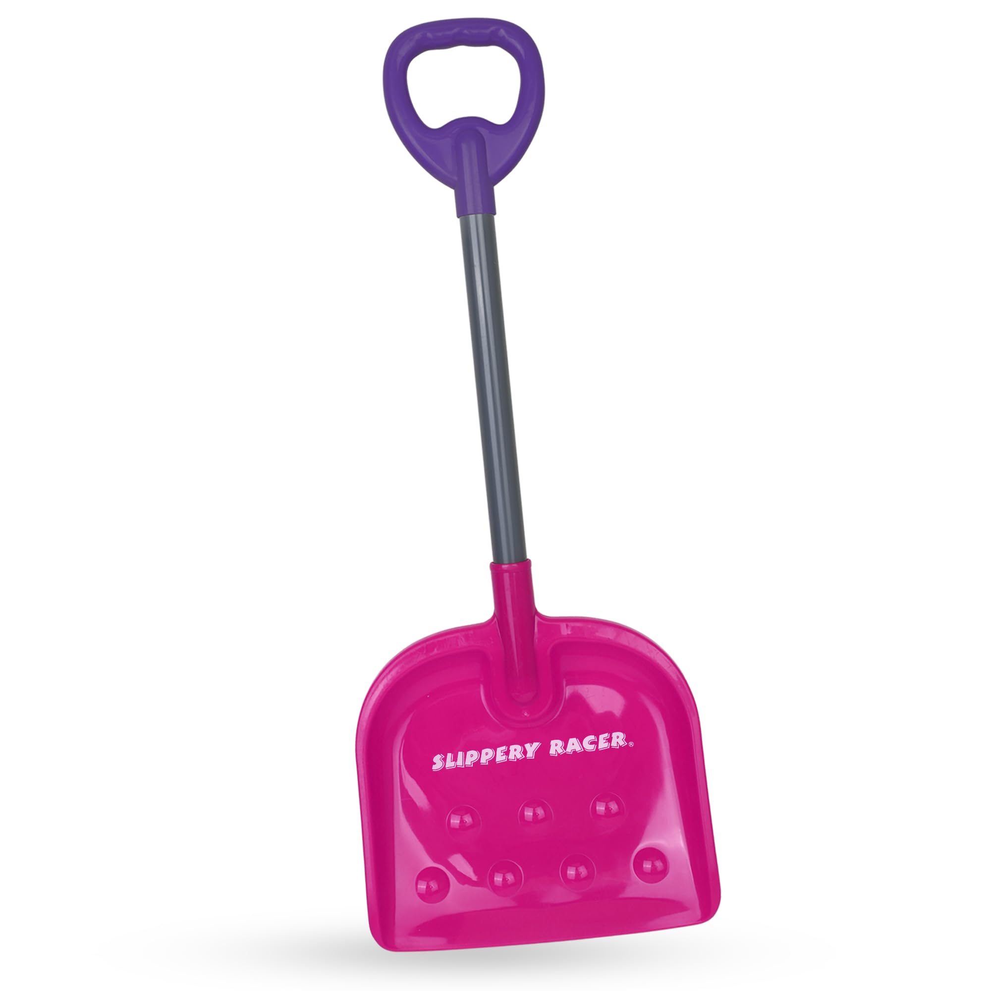 Slippery Racer Kids Outdoor Snow Shovel 27 inch (Pink/Purple)