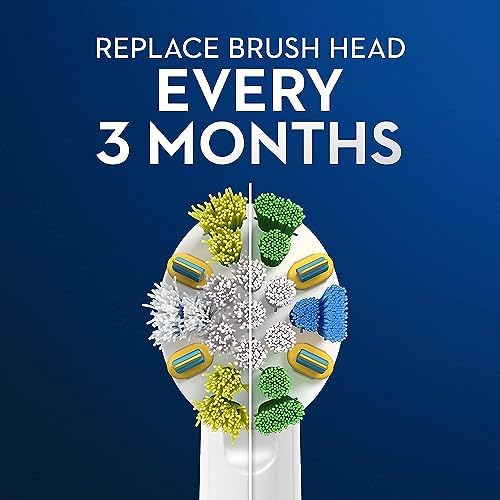Oral-B Floss Action Replacement Brush Heads for an Oral-B Electric Toothbrush, Pack of 6