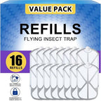 BAIMNOCM 16 Pack Refills Cartridge Compatible with Zevo Flying Insect Trap M364 M364A and Max, White