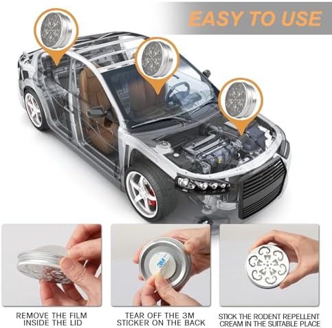 Dark Master 6 Pack Rodent Repellent for Car Engines, Mighty Peppermint Oil to Repel Mice and Rats,Environmentally Friendly and Humane Mouse Trap for Car Engines,House (Mint)