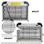 Phosooy Electric Bug Zapper, 2800V High Grid Indoor Mosquito Killer with 20W Lamps, Plug-in Hanging Insect Trap for Mosquitoes, Moths, Gnats, Flies and Flying Insects Indoor Use