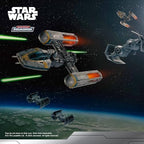STAR WARS Micro Galaxy Squadron Gold Leader's Y-Wing - 5-Inch Starfighter Class Vehicle with 1-Inch Jon Vander & R2-BHD Micro Figure Accessories
