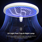 PAL&SAM Bug Zapper, Mosquito Killer USB/Rechargeable, Electric Fly Swatter Lamp & Racket 2 in 1 for Home, Bedroom, Kitchen, Patio (White)
