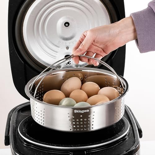 Steamer Basket for Instant Pot Pressure Cookers Pots Accessories Steamer Basket with Egg Steamer Rack Steamer Divider (Steamer Basket)