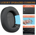 SOULWIT Earpads Replacement for SteelSeries Arctis 1/3/5/Arctis 7/7+/7P/7P+/7X/7X+/9/9X/Pro/Prime(Do Not Fit Any Arctis Nova) Headset, Ear Pads Cushions with High-Density Foam (Arctis MF Black)