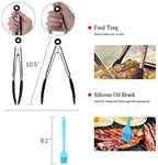 SIK Air Fryer Accessories 5PCS for GoWISE COSORI Philips Ninja Air Fryer, Fit 3.2- 5.8QT Deep Hot Air Fryer with Skewer Rack，Metal Holder, Toast Rack, Oil Brush, Food Tong, Dishwasher Safe BPA Free