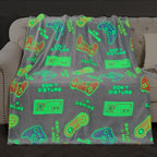 Gaming Blanket Toys Gifts for Boys - Glow in The Dark Game Controller Throw for Kids Age 1-14 Year Old Child Toddler Teen Birthday Christmas Valentine's Day Easter Presents Gamer Room Decor 50"x60"