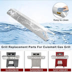 Hiorucet Grill Replacement Parts for Cuisinart 4 Burner Gas Grill GAS9456AS GAS2456AS GAS9456ASO GAS1456ASO, 5 Burner Gas Grill GAS9556AS GAS2556AS GAS2420AS, Stainless Steel Heat Plate Burner Igniter