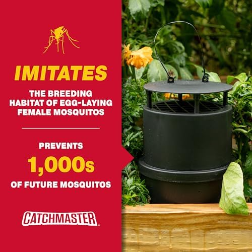 Catchmaster Oasis Ovi-Mini Mosquito Trap Refill 8-Pack, Home Outdoor Mosquito Control, Pet Safe Backyard Insect Killer, Replacement Glue Boards Bug Catcher, Pool, Patio, Shed & Garden Pest Control