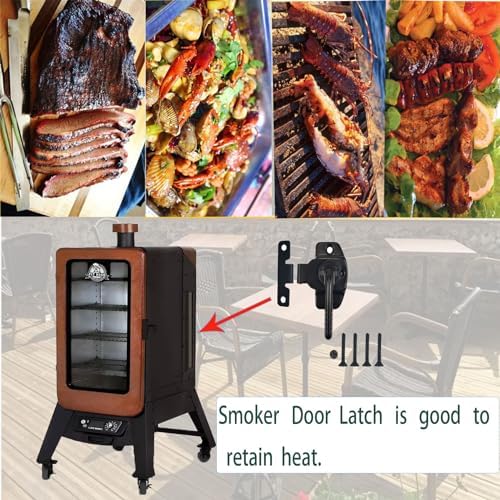 Smoker Door Latch for Pit Boss 1077, Replacement Parts Latch Kits for Pit Boss Pro Series II 4 / Pitboss PBV4PS2/10739 /Cuisinart/Masterbuilt Electric Smoker,pit boss pro series parts