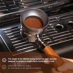 MEION 54mm Dosing Funnel for Breville Portafilters, Magnetic Espresso Dosing Funnel Coffee Funnel, Espresso Tools Espresso Accessories (54mm, Silver)
