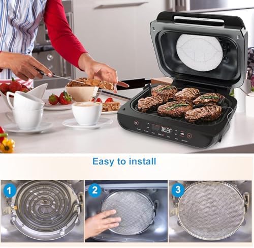 Replacement Splatter Shield for Ninja Foodi FG551 Air Fryer Reusable 6-in-1 Indoor Grill Splash Guard Accessories