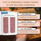 Orora Kalimba 17 Keys Thumb Piano - Songbook included with 25 Songs - Varnished Wood Musical Instrument - Finger Piano with Protection Case, Stand, Accessories - Unique Gift