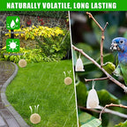 12 Pack Natural Squirrel Repellent for Outdoor Car Yard Garden Plants Indoor Bird Feeder, Peppermint Planted Ingredients Rodent Squirrel Deterrent, Keep Squirrel Mouse Away