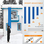 VIVOHOME 20.8ft Long Snow Roof Rake Removal Aluminium Tool with Wheels and Adjustable Extended Handle, Lightweight Shovel Scratch Free for Clear House Roof Vehicle Snow Wet Leaves