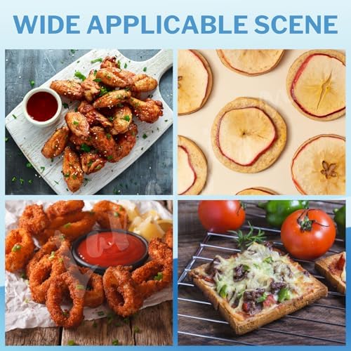 Air Fryer Accessories with 8pcs Foot Cover - 8" Square 3 Stackable Dehydrator Racks Fits 5.8 QT Air Fryer Racks for Cosori, Instant Vortex, Nuwave Air Fryer, Ninja Foodi Grill 304 Stainless Steel