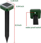 Upgrade Mole Repellent for lawns Gopher Repellent Ultrasonic Solar Powered Snake Repellent Deterrent Mole Repeller Vole Repellent Outdoor Lawns Garden Yard All Pests Sonic Spikes Stakes Chaser (8)