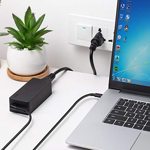 65W 45W USB C Laptop Type C AC Power Adapter Charger Replacement for Lenovo Yoga 910 920 C630 C930 S940 Chromebook 300E 500E C330 C340 S330 ThinkPad L580 L590 E580 E585 etc.