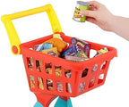 Battat Pretend Shopping Playset Groceries & Cart 29 Play Food Items Kitchen Accessories 2+ Years Shopping Day Grocery Cart