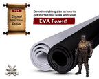 Shape Retention EVA Cosplay Foam 5mm (1mm-10mm) 14x39 inch White or Black High Density EVA Foam Sheets. Premium 85 kg/m3 Heat Shape Material for DIY Convention or Halloween Costumes by The Foamory