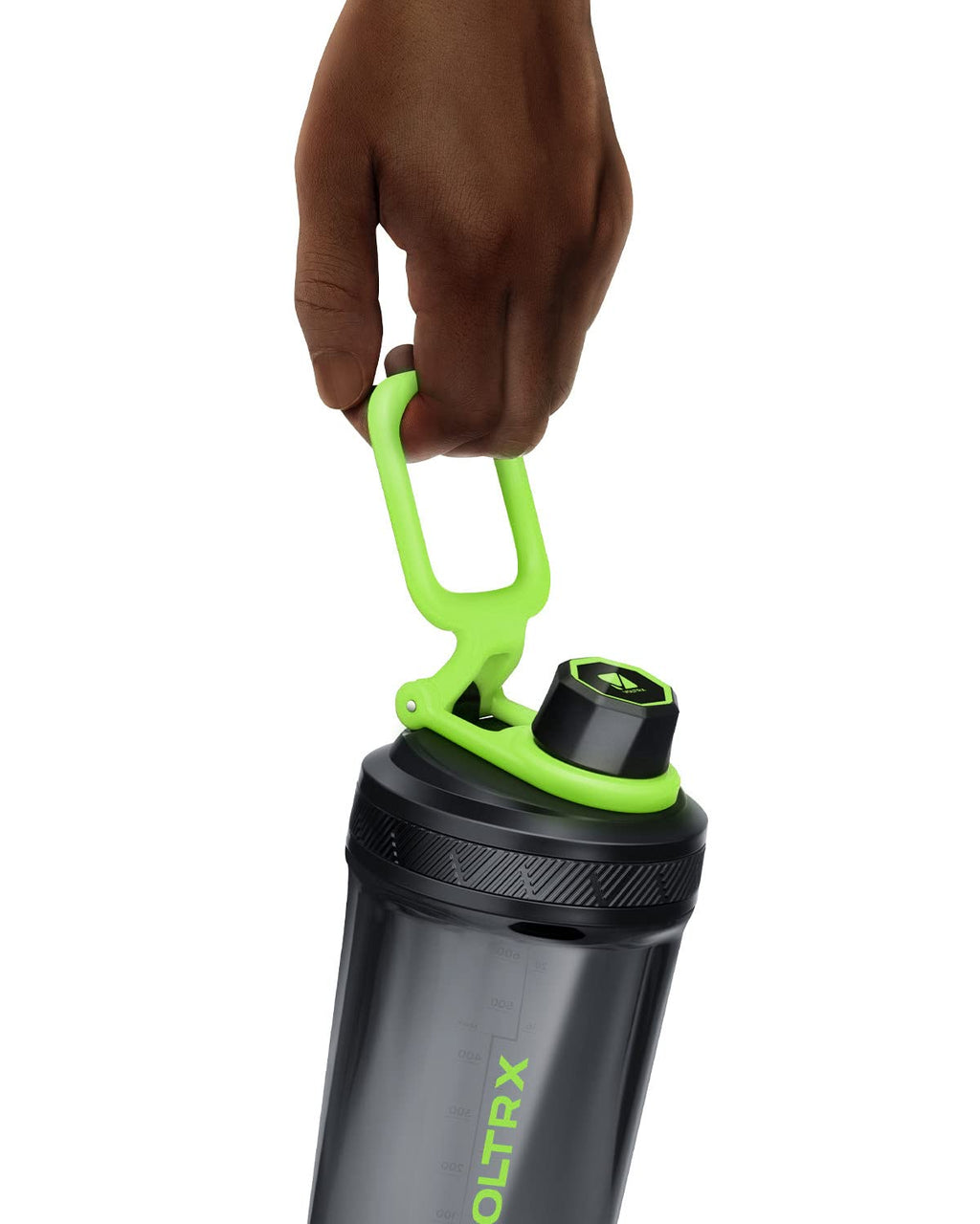 VOLTRX Shaker Bottle, Gallium USB C Rechargeable Electric Protein Shake Mixer, Shaker Cups for Protein Shakes and Meal Replacement Shakes, BPA Free, Made with Tritan, 24oz