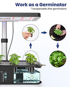 iDOO Hydroponics Growing System Kit 12Pods, Christmas Gifts for Women Mom, Herb Garden Indoor with LED Grow Light for Home, Built-in Fan, Auto-Timer, Adjustable Height Up to 11.3", 12Pods Kit-Black