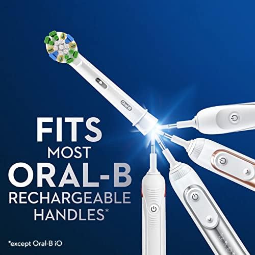 Oral-B Floss Action Replacement Brush Heads for an Oral-B Electric Toothbrush, Pack of 4