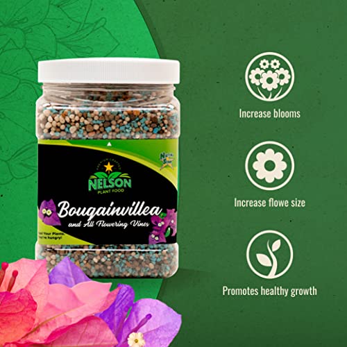 Nelson Plant Food - Bougainvillea Fertilizer - Outdoor and Indoor Plant Fertilizer - All Purpose Plant Food for Vines - Easy Use Granular Fertilizer (4 lb)