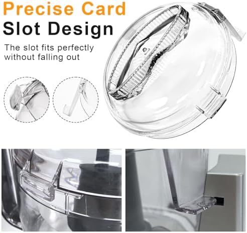 Mini Prep Plus Food Replacement Parts DLC-2AWBC-1 Replacement for Cuisinart Work Bowl Cover, DLC Food Processor 3 Cup Lid Fit for Cuisinart Only OEM Bowl DLC-2A, 1 Pcs