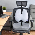 C CUSHION LAB Patented Pressure Relief Seat Cushion for Long Sitting Hours on Office/Home Chair, Car, Wheelchair - Extra-Dense Memory Foam for Hip, Tailbone, Coccyx, Sciatica - Wellness Green
