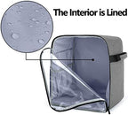 Luxja Dust Cover Compatible with 6-8 Quart KitchenAid Mixers (with a Bottom Padding Pad), Dust Cover (Clear Front Panel) for Stand Mixers and Extra Accessories, Gray (Patented Design)