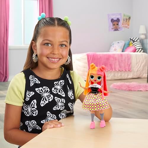 LOL Surprise OMG Neonlicious Fashion Doll with Multiple Surprises Including Transforming Fashions and Fabulous Accessories – Great Gift for Kids Ages 4+