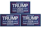 3 Pack Donald Trump 2024 Flag Patch Save America Again Flags Patches Tactical President Patch for Hats, Tactical Bags, Jackets, Clothes Patch Team Army Patch...