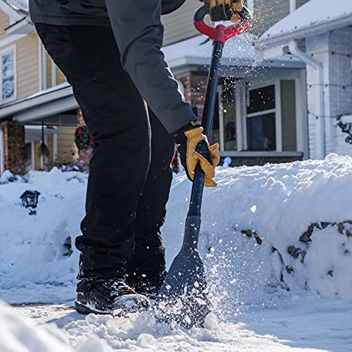 Radius Garden 90411 7 x 53 Inch Long Handled Steel Ice Scraper/Chopper, Radius Grey