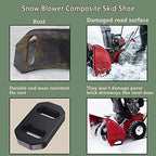 EZYPAK 2 Pack 106-4588-01 Snowblower Composite Skid Shoe - Compatible with Toro 106-4588-01 A107BD - Fits Model: 726, 826, 828, 926,37770, 37771, 37772, 38595 Snowblowers