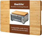 Cutting board Compatible with Breville BOV650XL/BOV670BSS Compact Smart Oven, Accessories for Countertop Toaster Oven, With Heat Resistant Silicone Feet, Creates Storage Space, Protects Cabinets