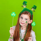 Winlyn 58 Pcs St. Patrick's Day Novelty Jewelry Assortment: Necklaces, Head Boppers, Bracelets, Mustaches, Tattoos & Accessories for St. Patty's Day Irish Party Decor