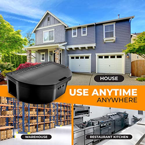16 Pack - Mouse Bait Stations – Mice, Moles or Small Rodent Traps – Reusable Indoor Rodent Control